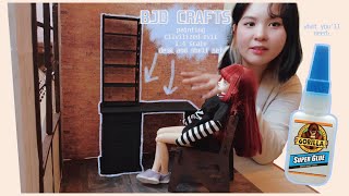 BJD crafts assembling 14 scale civilizedevil desk and shelf set [upl. by Chemesh]