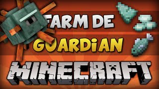 ✔ Minecraft FARM DE GUARDIAM  100 AUTOMÁTICA E EFICIENTE  TUTORIAL [upl. by Aisilef]