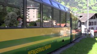 Panorama train to Kleine Scheidegg [upl. by Cindra]