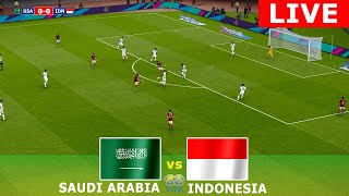 🔴LIVE SAUDI ARABIA VS INDONESIA LIVE STREAMING FIFA WORLD CUP QUALIFYING AFC FULL MATCH  eFOOTBALL [upl. by Gerson]