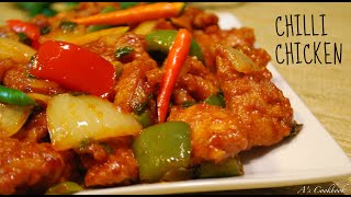 Easy Chilli Chicken Recipe IndoChinese [upl. by Bryan]