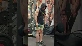 Big grip Dumbbell hammer curls youtube shorts trending gonaturalfit motivation fitness [upl. by Oicirtap439]