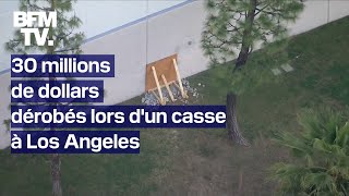 Des cambrioleurs très expérimentés dérobent 30 millions de dollars dans un casse à Los Angeles [upl. by Andriette]