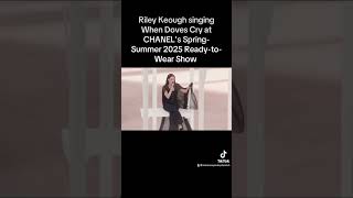 Riley Keough singing When Doves Cry at CHANELs SpringSummer 2025 ReadytoWear Show [upl. by Adigun]