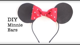 DIY Easy No Sew Mickey and Minnie Ears [upl. by Corie179]