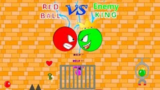 RED BALL vs ENEMY KING BALL Rescue GirlFriend Ball [upl. by Wier]