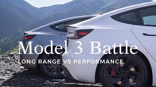 Model 3 Long Range vs Performance Real World Efficiency amp Acceleration Test [upl. by Littell]