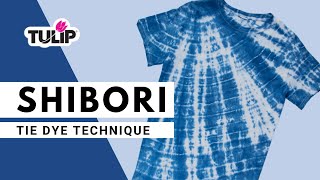 How To Shibori Tie Dye Technique with Tulip [upl. by Sokul897]