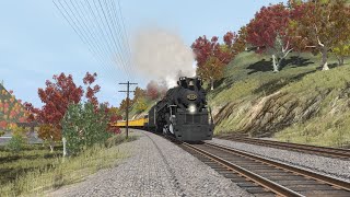 Trainz 2019 CampO 614 pulling the Chessie Steam [upl. by Carol]