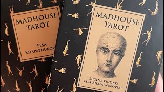 Madhouse Tarot  Tarot Mania  reviewwalkthrough [upl. by Enoj]