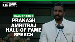 Prakash Amritraj Introduces Father Vijay Amritraj at 2024 Hall of Fame Ceremony  Tennis Channel [upl. by Forward]