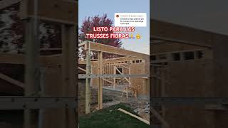 LISTO PARA LAS TRUSSES FIBRAS🙏🫡 chaparroelfibras construction carpentry framing trusses tips [upl. by Egag209]