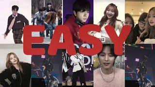 KPOP IDOLS DANCING AND SINGING TO LE SSERAFIM EASY PART 1 [upl. by Kablesh]