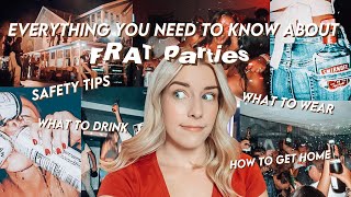 FRAT PARTIES 101  Everything you NEED to know  Back to College  Basically Megan [upl. by Dreddy]