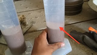 Silt content test of sand  Quality of sand Test  LIVE  House construction tips [upl. by Kling]