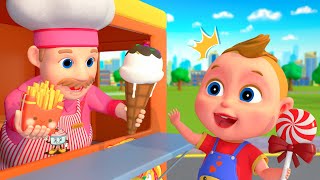 The Muffin Man  Amazing Food Cart  Super Sumo Nursery Rhymes amp Kids Songs [upl. by Essilrahc]