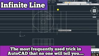 Infinite Line Command in AutoCAD  AutoCAD Tricks  AutoCAD Tips [upl. by Renata]