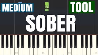 TOOL  Sober Piano Tutorial  Medium [upl. by Iveksarap]