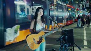 Awesome busker sings Taylor Swift Medley [upl. by Ynez]