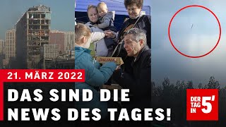 Bundespräsident Ignazio Cassis ist an der polnischukrainischen Grenze  21 März 2022 [upl. by Eellek]