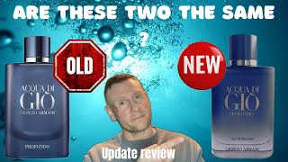 NEW ACQUA DI GIO PROFONDO EDP VS THE OLD PROFONDO EDP [upl. by Dyolf]