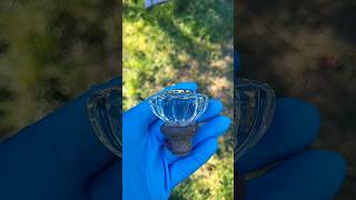 I Found This 100 Year Old Glass Door Knob Using My Metal Detector Its Beautiful metaldetecting [upl. by Elorac25]