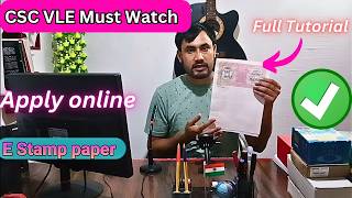 How Apply E Stamp Paper in OnlineCSC Through E Stamp Paper Online processIndia Non Judicial Paper [upl. by Patricia498]