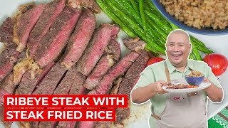 Ribeye Steak with Steak Fried Rice Recipe [upl. by Acey218]