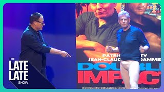 JeanClaude Van Damme Stunt Challenge with Patrick Kielty  The Late Late Show [upl. by Atinuaj496]