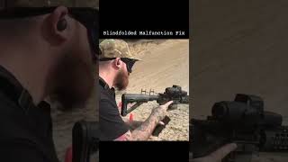 Blindfolded AR15 Malfunction Fix DEMO police gun oddlysatisfying [upl. by Ybbil]