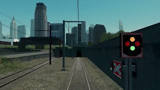 First Person Train Ride  Cities Skylines  Noire City [upl. by Ydnal]