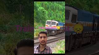 Train accident 🚅on bending 😱😵 Reacts train railway viralvideo [upl. by Ymmot196]