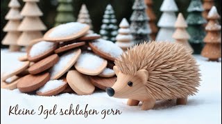 Kleine Igel schlafen gern  Kinderlied Winterlied mit Holzfiguren [upl. by Chatterjee]