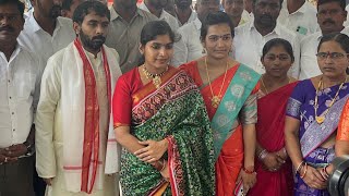 palakurthy Mla Yashaswini reddychandi homam pooja at palakurthy Mla camp office yashaswinireddy [upl. by Seluj]