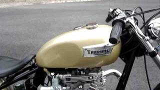 Triumph 650 Vintage Bobber  Nivel Moto [upl. by Gipson]