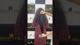 Permanent hair extensions Indiancurlshyd hairextensions hairtransformation curlyhair hyd [upl. by Coleman]