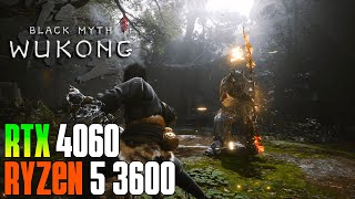 Black Myth Wukong  RTX 4060  RYZEN 5 3600  1080p [upl. by Kinelski]