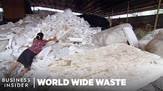 Why It’s So Hard To Recycle Styrofoam and Polystyrene  World Wide Waste  Business Insider [upl. by Anialed701]