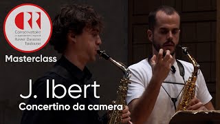 Masterclass  Jacques Ibert  concertino da Camera  Antonio García Jorge [upl. by Grimbald]