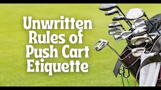 The 5 Unwritten Rules of Push Cart Etiquette [upl. by Ennovy958]