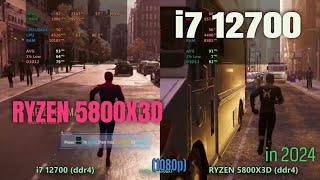 i7 12700 vs ryzen 5800x3d ddr4 in 2024 [upl. by Ihc]