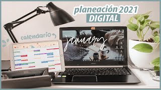 ORGANIZACIÓN DIGITAL 2021  PLANIFICA TU VIDA DIGITAL calendario agenda lista de tareas etc [upl. by Atsuj]