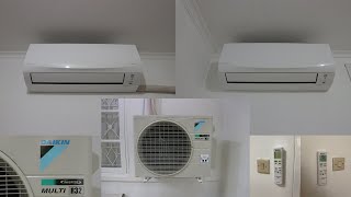 Daikin Multi Split Inverter Air Conditioner  MultiS 2 Connection [upl. by Ynitsed]