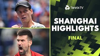 Jannik Sinner vs Novak Djokovic For The Title 🏆  Shanghai 2024 Final Highlights [upl. by Aneela]