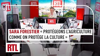 Agriculteurs en colère  le coup de gueule de la comédienne Sara Forestier sur RTL [upl. by Ahtabat31]