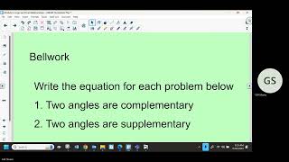 Mr Gill Geo Sept 30 Line Segments Proofs Segment Addition [upl. by Norvun]