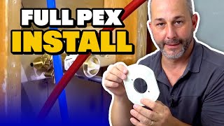 How to Install a Pex Shower  Full Installation Tutorial [upl. by Lewap]