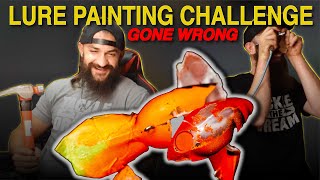 Lure Painting Challenge  Noob vs Left Handed [upl. by Kannan]