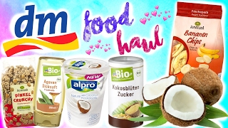 DM FOOD HAUL FEBRUAR 2017 NEUE PRODUKTE amp GESUNDE SNACKS [upl. by Morrissey]