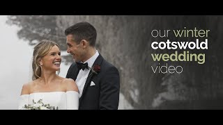 Our Winter Cotswold Wedding Video at Caswell House  Becky and Ben  December 2023 [upl. by Kremer]